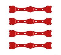 Heat-Resistant Silicone Clips for Metal Air Fryers(4 pcs -Red) | Securely holds paper liners, prevents lifting, fits metal only, 4-pack value set