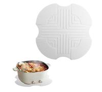 Heat-Resistant Silicone Mat, Air Fryer Trivets for Ninja Crispi, Anti-Slip Hot Pads Potholders, Kitchen Countertop Protector, Airfryer Accessories for FN101GY/FN101SG/FN101ST (White)