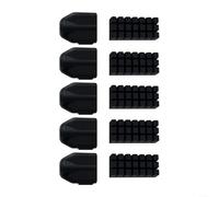 Heat Resistant Silicone Nozzle Covers And Cleaning Brushes For Flashforge For AD5X For 3D Printer, Extend Heater Block Life, Includes 5 Covers And 5 Brushes