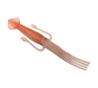 Heat-resistant silicone pasta fork in playful squid shape, practical kitchen utensil for pasta ramen Asian dishes (white, 20 cm)