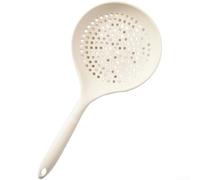 Heat Resistant Silicone Slotted Kitchen Strainer Spoon with Ergonomic Non-Slip Handle for Cooking Noodles, Dumplings and Hot Foods(A)