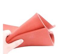 Heat Resistant Silicone Sponge Sheet Heat Conductive Silica Gel Filler Rubber Plate Foam Rubber Board, for Home Improvement Sheet Texture Sealing Plate Red(1mx1mx12mm)