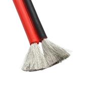 Heat Resistant Silicone Wire 20m 200°C Automotive Cable AWG 30-10 Red Black Copper For Car Battery Electronics(2 Pin Black-Red,24AWG)