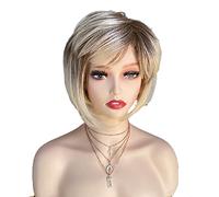 Heat-Resistant Synthetic Comfortable Breathable Pixie Cut Short Curly Wig Fashionable and Charming Women's Golden Brown Short Wig for Daily Party wear Photo Color,8in (Photo Color 8in)