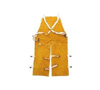 Heat Resistant Welding Apron with Tool Pocket Split Welder Pant Adjustable Carpenter Protective Clothing for Workshop