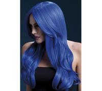 Smiffys Fever Khloe Wig, Neon Blue