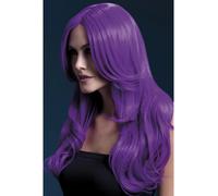 Heat Resistant Wig Washable Styleable Ladies Wig Fancy Dress Khloe Wig Purple