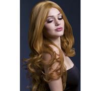 Smiffys Long Sexy Wig Heat Resistant Faux Skin Parting Professional Wig Stylable