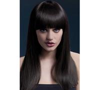 Heat Resistant Wig Washable Styleable Ladies Wig Fancy Dress Wig Alexia Brown