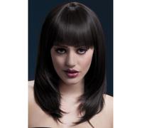 Fever Women's Tanja Wig, One Size, Brown - wig tanja fever brown smiffys long fancy dress feathered 19 fringe heat resistant faux skin crown