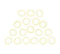 Heat Resisting Rubber Bands for Salon and Home Hair Styling Yellow | Elastic Rubber Rings for Curls and Waves, Practical DIY Hair Making, Women and Ladies Use