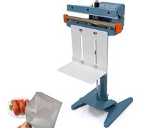 Heat Seal Closer Plastic Bag Sealing Machine with Foot Pedal and Cutter for Secure Packaging