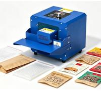 Heat Sealer Machine Auto Roller Packaging Machine Industrial SealingMachine | Continuous Band Sealer, Plastic Bag Heat Sealing Machine with Adjustable Temperature and Speed, For Cookies, Small Shops