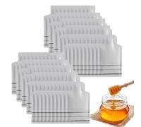 Heat Sealing Shampoo Sample Pouches, Heat Sealing Bottle Shape Dispenser Bags, 100pcs Leak-Proof Refillable Packs with Tip Open Design for Shower Gel, Cosmetics, and Perfume