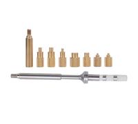 Heat Set Insert Tips and Threaded Inserts, Soldering Iron Adapter Replacement M2, M2.5, M3, M4, M5, M6, M8 Heat Set for TS100, TS101, PTS200 3D Printer Accessories, Brass
