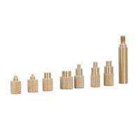 Heat Set Insert Tips for Thread Inserts M2 M2.5 M3 M4 M5 M6 M8, Universal Soldering Iron Head Heat Set Insert Tip for 3D Printer Accessories, 7 Different Sizes