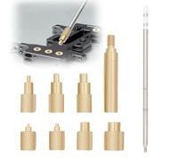 Heat Set Insert Tool M2 M2.5 M3 M4 M5 M6 M8 Brass Heat Set Insert Tool Kits with T12 Hot Melt Soldering Iron Tip for 3D Printing