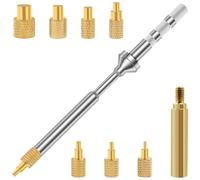 Heat Set Insert Tool M2 M2.5 M3 M4 M5 M6 M8 Soldering Iron Tips Brass Knurled Nut Embedded Insertion Tip Adapter Kit 3D Printed Parts Install for Pine64/TS100/TS101/936/937/900M Soldering Iron