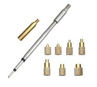Heat Set Insert Tool,Soldering Iron Insert Internal Thread Head M2-M8 Brass Hot Melt Insert Nut Insertion Kit,Compatibe with C245/HS-02A Soldering Iron,3D Printing Tools