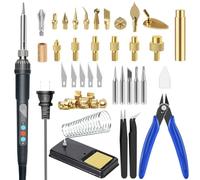 Heat Set Insert Tools kit Brass Nuts 3D Printing 60W Digital Soldering Iron 94PCS