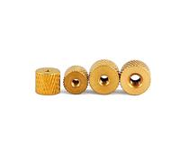 Heat Set Inserts, 10pcs M2 .5 M3 M4 Solid Brass Copper Adjusting Knurled Thumb Nut