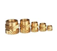 Heat Set Threaded Brass Inserts 10pcs M2 M2.5 M3 M4 M5 M6 Great For 3D Printing (M5)
