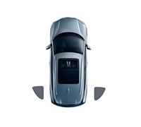 Heat Shield for Hot Weather For Jeep Wrangler Robin Hood (4D) 2014-2018 Car Snap Sun Shade Car Curtain Side Window Sunshade Cover Sun Visor(Triangular Windows)