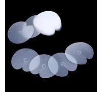 Heat Shield Guards for Hair Extension, 50PCS Circular K Tips Hair Extensions Tool, Shield Spacers, Ktip Extensions Tools Kit, Clear PVC Fusion Keratin Glue Protector Templates