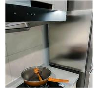 Heat shield panel,304 Stainless Steel Refrigerator Insulation Board, Self-Adhesive Heat Shield for Stove & Oven, Magnetic Barrier for Appliances, 50x60cm (1.6x2.0ft) - Durable Heat Resistan
