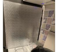 Heat shield panel,Magnetic Self-Adhesive Heat Shield Mat for Refrigerator & Stove - Insulation Board for Gas/Electric Burners - Snap Fastener, 32"x28" Fridge Protection