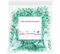 Heat Shrink Butt Connectors 100Pcs Solder Ring Heat Shrink Butt(Green)