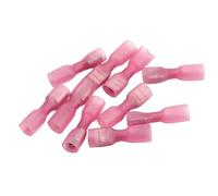 Heat Shrink Connectors 25PCS Heat Shrink Crimp Terminals Kit Insulated Butt Wire Connector Electrical Cable Female Docking Spade Terminal(Red)