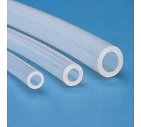 Heat shrink tubing,1/5/10M Clear Transparent Silicone Rubber Hose ID 0.5 1 2 3 4 5 6 7 8 9 10 12mm O.D Flexible Silicone Tube-Clear-10 Meters-ID 4mm x 6mm OD