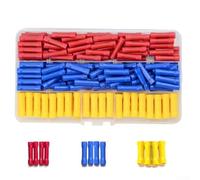 Heat shrink tubing connector set with 200 pcs terminals BV1 25 BV2 BV5 for electrical For wire connection and insulation in various wiring projects (B)