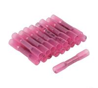 Heat Shrink Tubing Connectors, 60 pcs Yellow/Red/Blue Crimp Cable Connectors for Secure Electrical Connections, Moisture-Resistant Sealing, Automotive and Home Wiring Applications(Yellow)