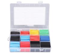 Heat Shrink Tubing Kit 560Pcs 2:1 Ratio Electrical Insulated Wire Wrap Set 12 Sizes 5 Colors for Professional Maintenance and Home DIY Projects with Plastic Storage Box