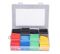 Heat Shrink Tubing Kit Electrical Wire Wrap Assortment High Performance Insulation Sleeve for Solder Joint Protection Wire Repair LED Filament Fixing 12 Sizes 5 Colors 530PCS
