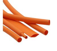 Heat Shrink Tubing, Orange Heat Shrink Tubing 1-10 Meters Diameter 1mm-50mm 2:1 Ratio Insulation Protection(10mm,5 meters)