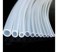 Heat shrink tubing,Silicone Tubing ID 0.5 1 2 3 4 5 6 7 8 9 10 mm OD Flexible Tubing Pipe Temperature Resistance Transparent-ID 5mm x 6mm OD-2M