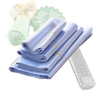 Heat Shrink Wrap Bags, 400pcs Transparent Heat Shrink Wrap Film Wrap Heat Seal Bag Gift Packing Film Clear Sealer Film For Soaps Bath Bombs And Diy Crafts