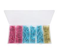Heat Shrinkable Connectors Copper Contact Terminals, Low Frequency Cable Connectors, 200Pcs Assorted AWG Sizes for Vehicles Boats Outdoor Electrical Wiring