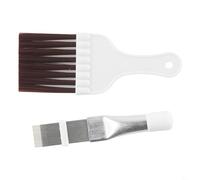Heat sink brush cleaning tool for air conditioning coils, stainless steel construction