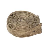 Heat Sleeve Fuel Line Protector Roll, Automotive Heat Sleeve, High Temperature Obsidian Fiber Sleeve for Car Wire Guard, Flexible Cable Sleeve Hose Protecto