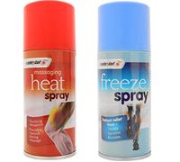 Heat Spray Freeze Spray Soothes Muscles Aches and Pains Deep Muscle Heat Spray and Cold Spray Physio - Twists Sprains Bruises Relief