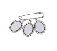 Heat Transfer Brooch Wedding Charms Lace Frame Oval Aluminum Sheet Photo Frame Pendant Suitable For Holiday Craft Brooch Pendant