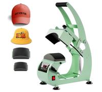 Heat Transfer Printing Machine for Caps - 2-in-1 Hat Heat Press with LCD Digital Timer & Temperature Control for DIY Projects