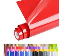Heat Transfer Vinyl 12" x 6ft (30.5 x 183cm), Premium Iron On HTV Vinyl for Fabric Premium Clothing, T-Shirts and Other Textiles - Perfect for DIY Projects and Crafting (Red)