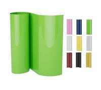 Heat Transfer Vinyl, 12in*6ft (30.5cm*183cm) HTV Vinyl Roll, Iron on Vinyl for T-Shirts, Printable Iron on Vinyl for T-Shirts, Heat Press Vinyl for DIY, Craft (Green, 12" x 6ft)