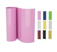 Heat Transfer Vinyl, 12in*6ft (30.5cm*183cm) HTV Vinyl Roll, Iron on Vinyl for T-Shirts, Printable Iron on Vinyl for T-Shirts, Heat Press Vinyl for DIY, Craft (Pink, 12" x 6ft)