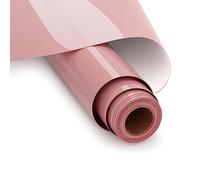 Heat Transfer Vinyl, Rose Gold HTV Vinyl Rolls 12" x 12ft Iron on Vinyl Roll for Cricut & Silhouette Cameo,Premium HTV for T-Shirt, Bags and Other Textiles, Easy to Cut & Transfer
